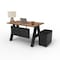 We'Re It A-Frame Writing Desk W/ Modesty Panel & Storage, 30 in D X 30 in H, 48 in W X Laminate AF4830-MOD-PED-WAL - alternate 2